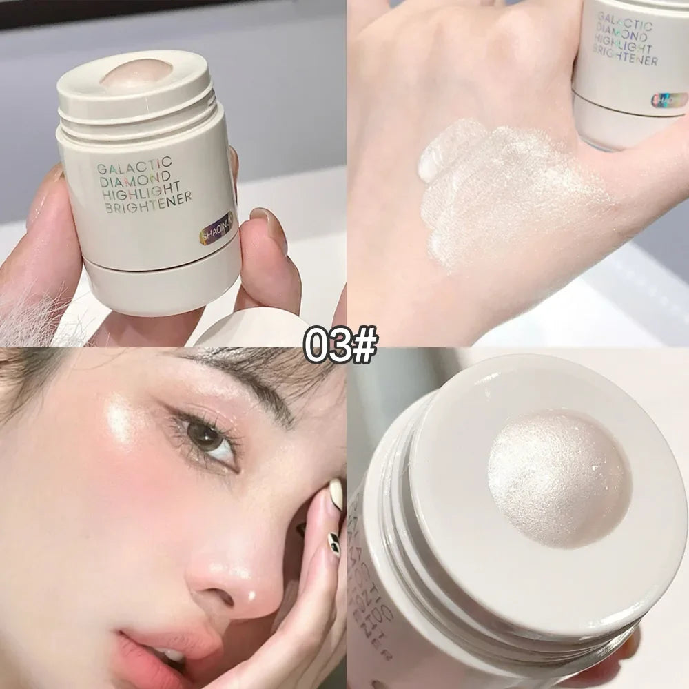 Blushimmer SHAQINUO Galaxy Star Diamond Highlighting Liquid with watery radiance, featuring shimmering diamond-like glow.