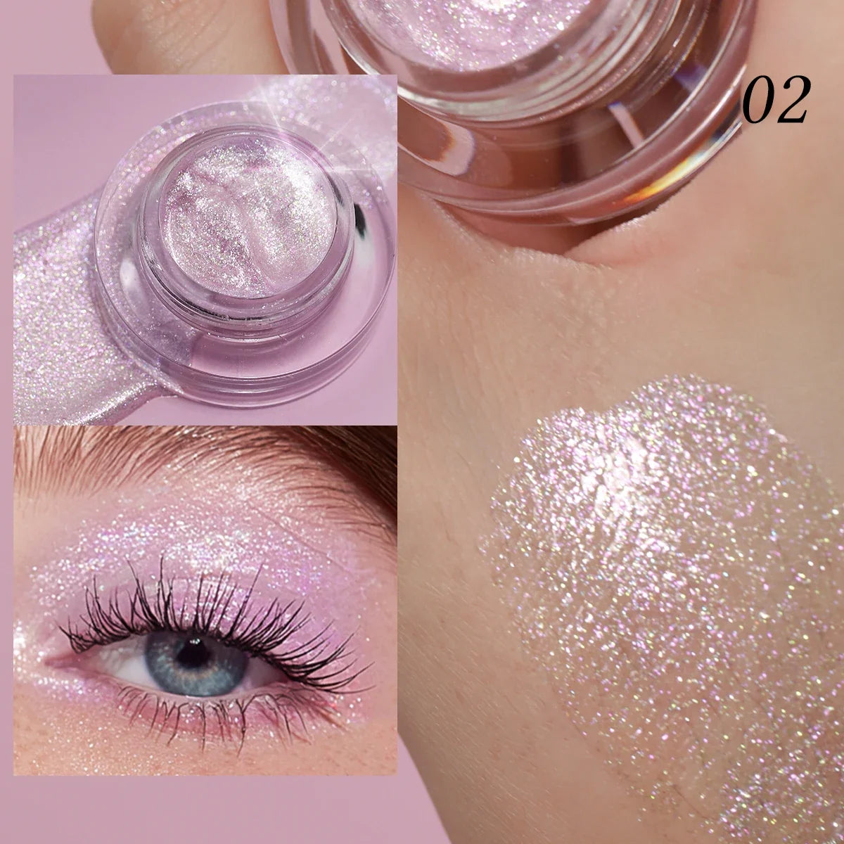 Blushimmer high gloss liquid brightening face and body liquid with shiny, quick-drying, long-lasting formula in a sleek bottle.