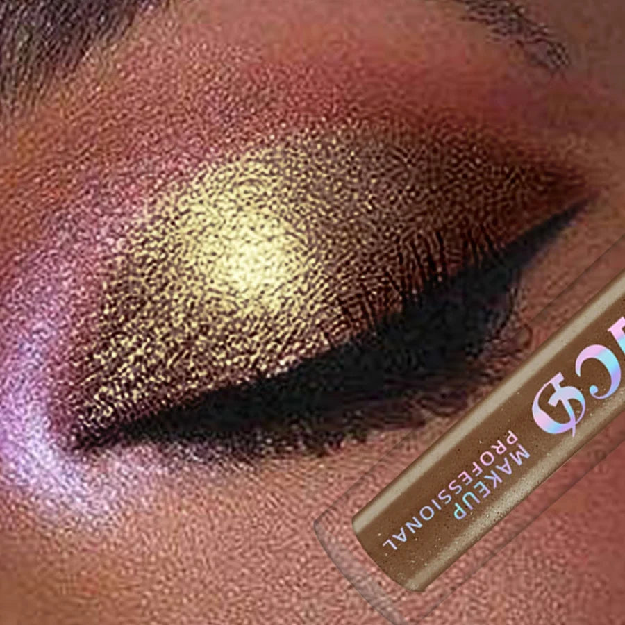 1pc Pearlescent Eyeshadow Pencil Stick Brown Eye Shadow Pen Makeup Glitter Shimmer 1pc Eye Pen Cosmetics Waterproof without Smu