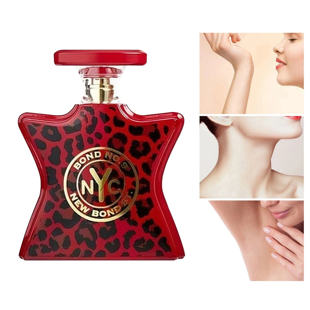 Authentic Bond No. 9 New York Street unisex 3.4oz EDP perfume bottle with clear glass and silver cap, displayed against a neutral background.