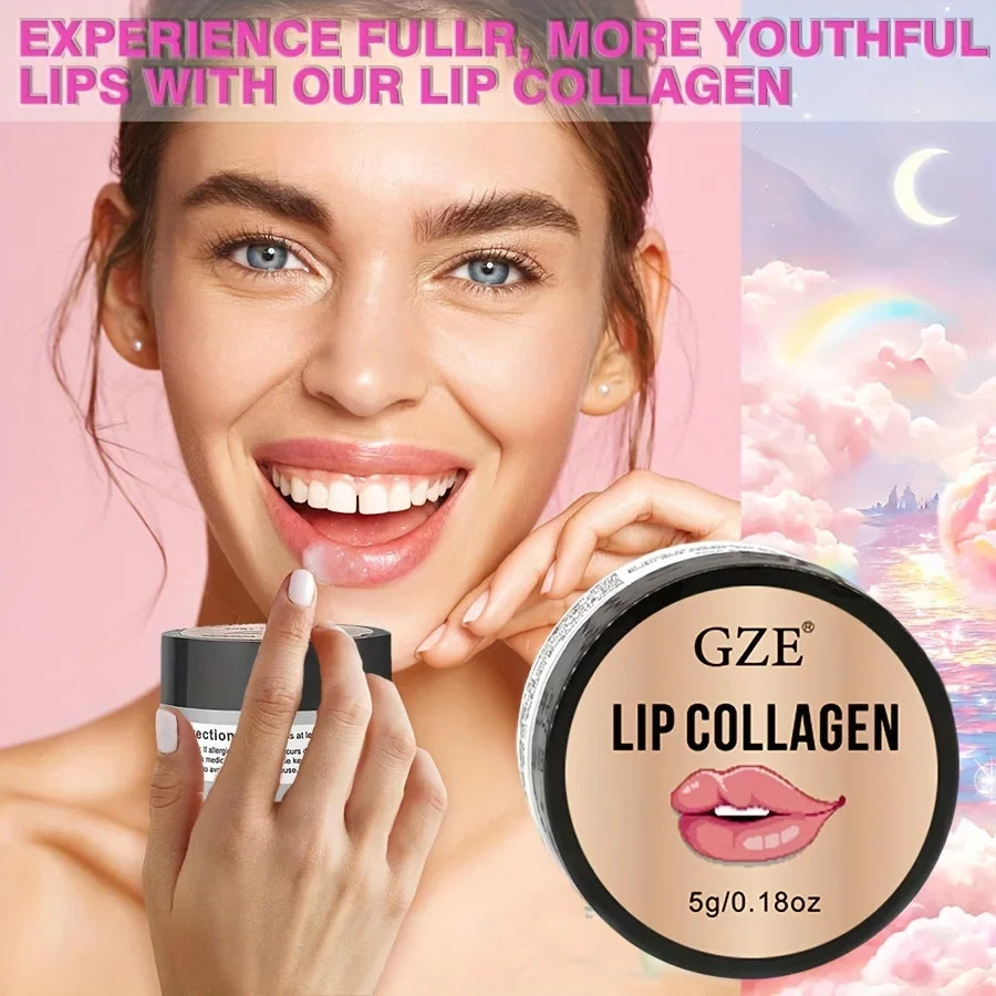 Blushimmer GZE Lip Sleeping Mask 5g with coconut and castor for hydrating overnight lip treatment in a small jar