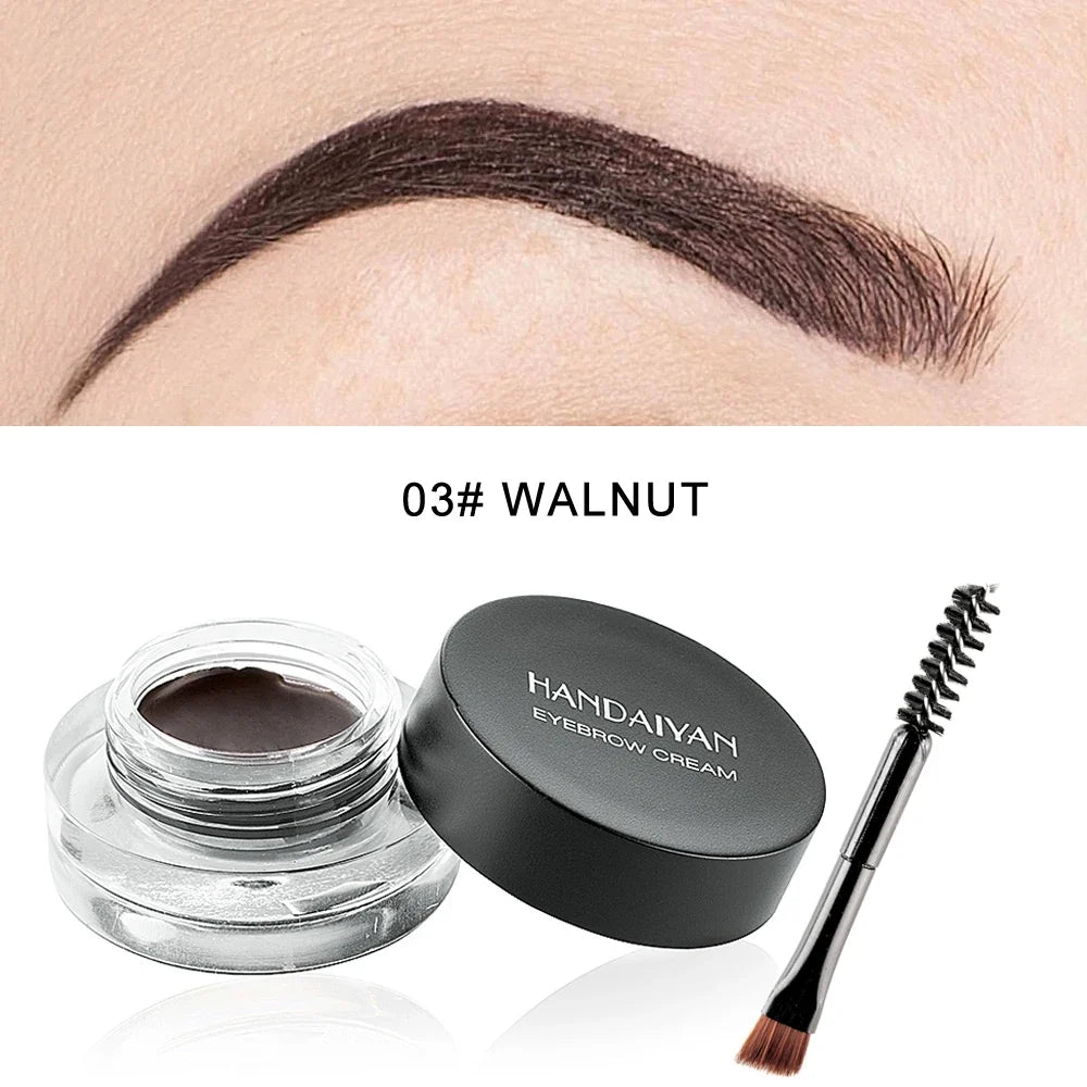 Blushimmer HANDAIYAN colorful eyebrow cream gel with high pigment, waterproof, long-lasting, with brushes for brow tinting and decoration.