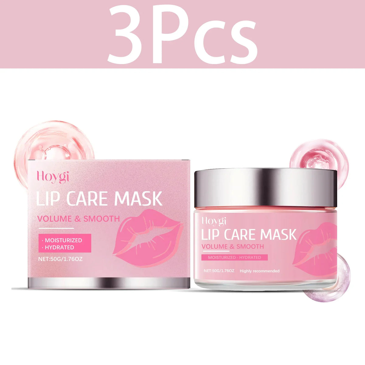 Blushimmer HOYGI Sleep Lip Mask with deep hydration, exfoliation, and moisturizing for soft, smooth lips at night