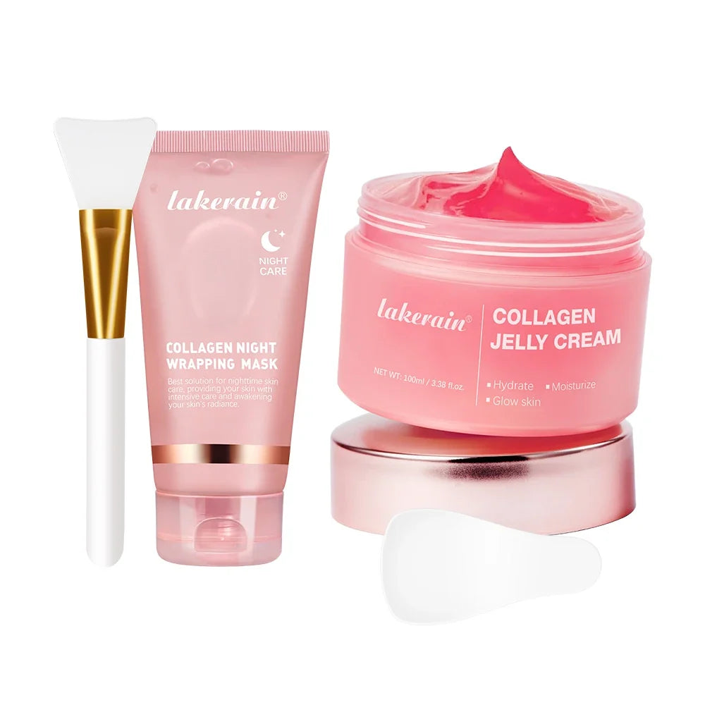Korean Deep Collagen Mask Peel Off Mask Face Anti Wrinkle Lifting Skin Care Masks Bio Pack Night Wrapping Woman Overnight Skin