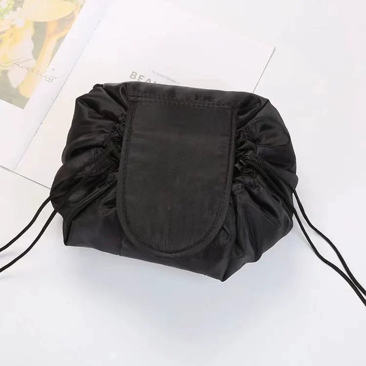 Blushimmer women’s waterproof drawstring cosmetic bag with travel storage, makeup organizer, and portable beauty toiletry case