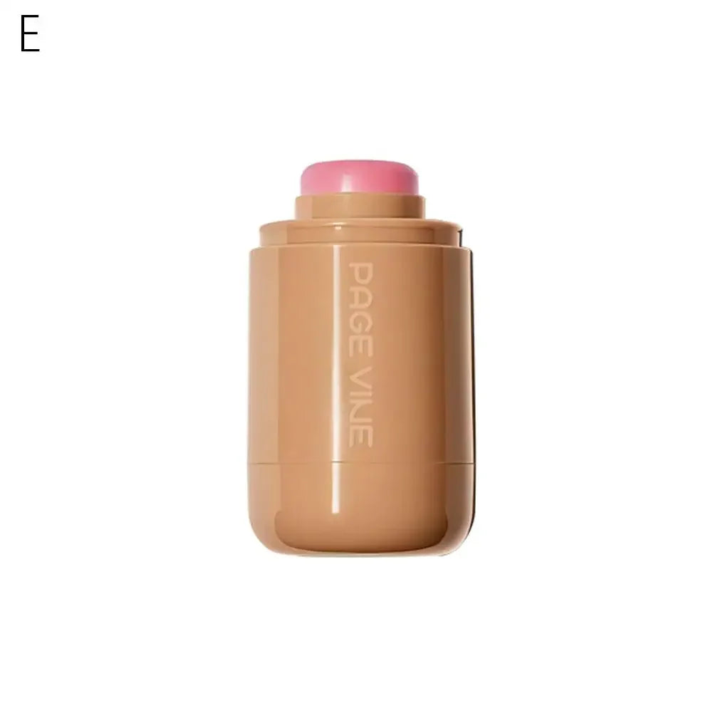 Blushimmer PAGE VINE Pocket Blush Stick with natural rouge powder for lips and cheeks, easy to apply hydrating cream blush.