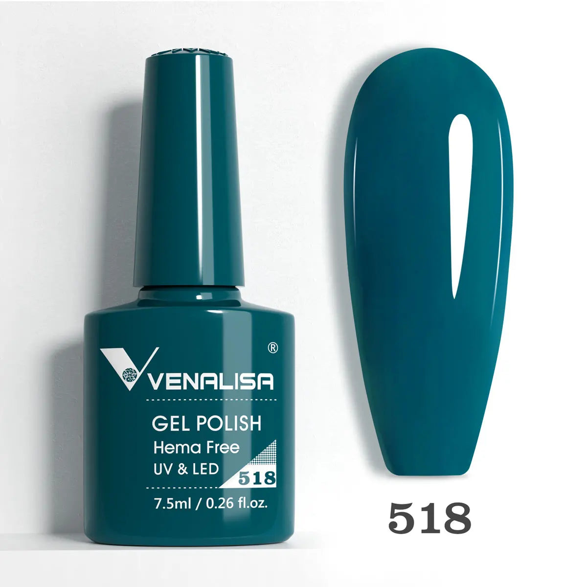 Blushimmer Venalisa HEMA TPO Free Nail Gel Polish with glitter, full coverage pink nude French manicure, soak-off UV LED gel polish