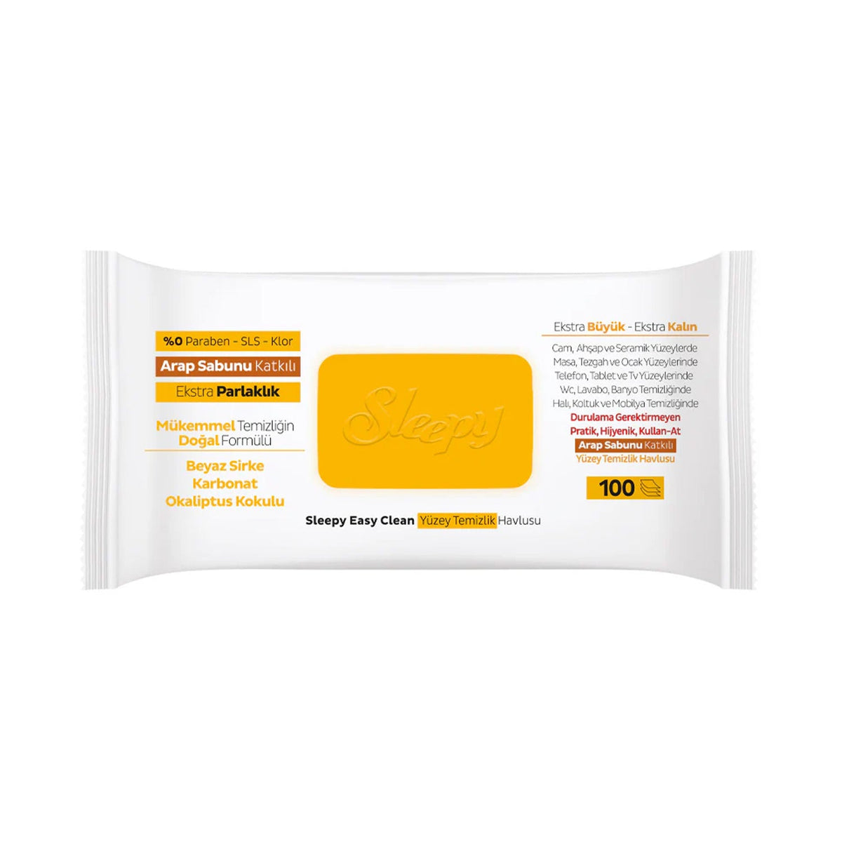 Sleepy Herbal Soap Addition Wipes by S101, pack of 100, soft herbal-infused wipes for gentle cleansing and refreshing skin.