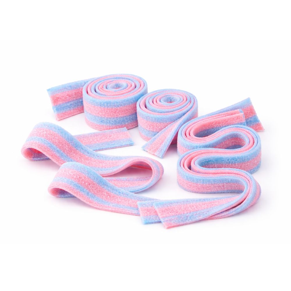 Candy In Bulk Dorval Sour Power Belts Cotton Candy sour and sweet candy in a colorful bulk value bag.