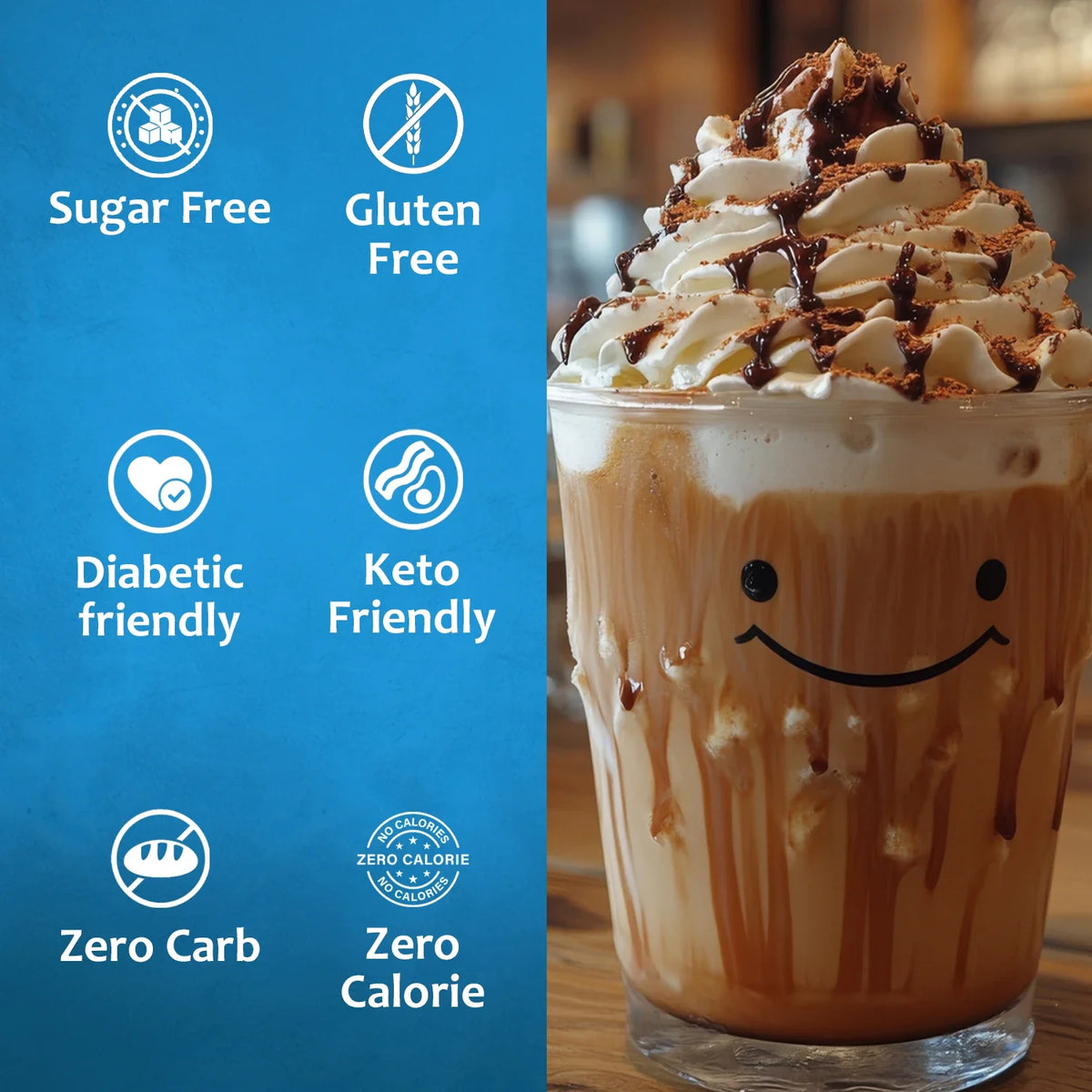 Sugar-Free Dubai Chocolate Syrup by Syruvia, showing the dark, rich syrup in a clear bottle, ideal for diabetics and chocolate lovers.
