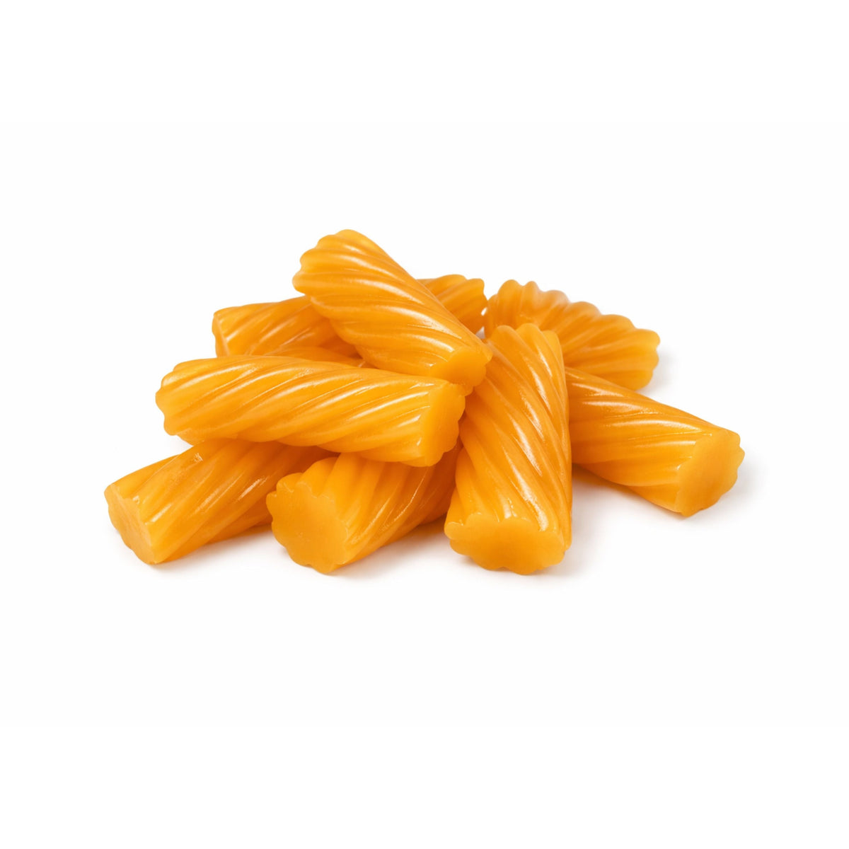 Soft Darrell Lea licorice mango candy in a bulk value bag, shown in a clear package with colorful licorice pieces.
