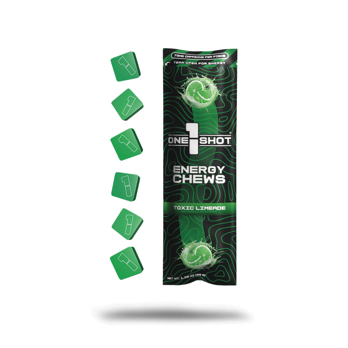Assorted 1 Shot Energy Starter Variety Stack bundle featuring colorful energy shot sleeves arranged in a display.