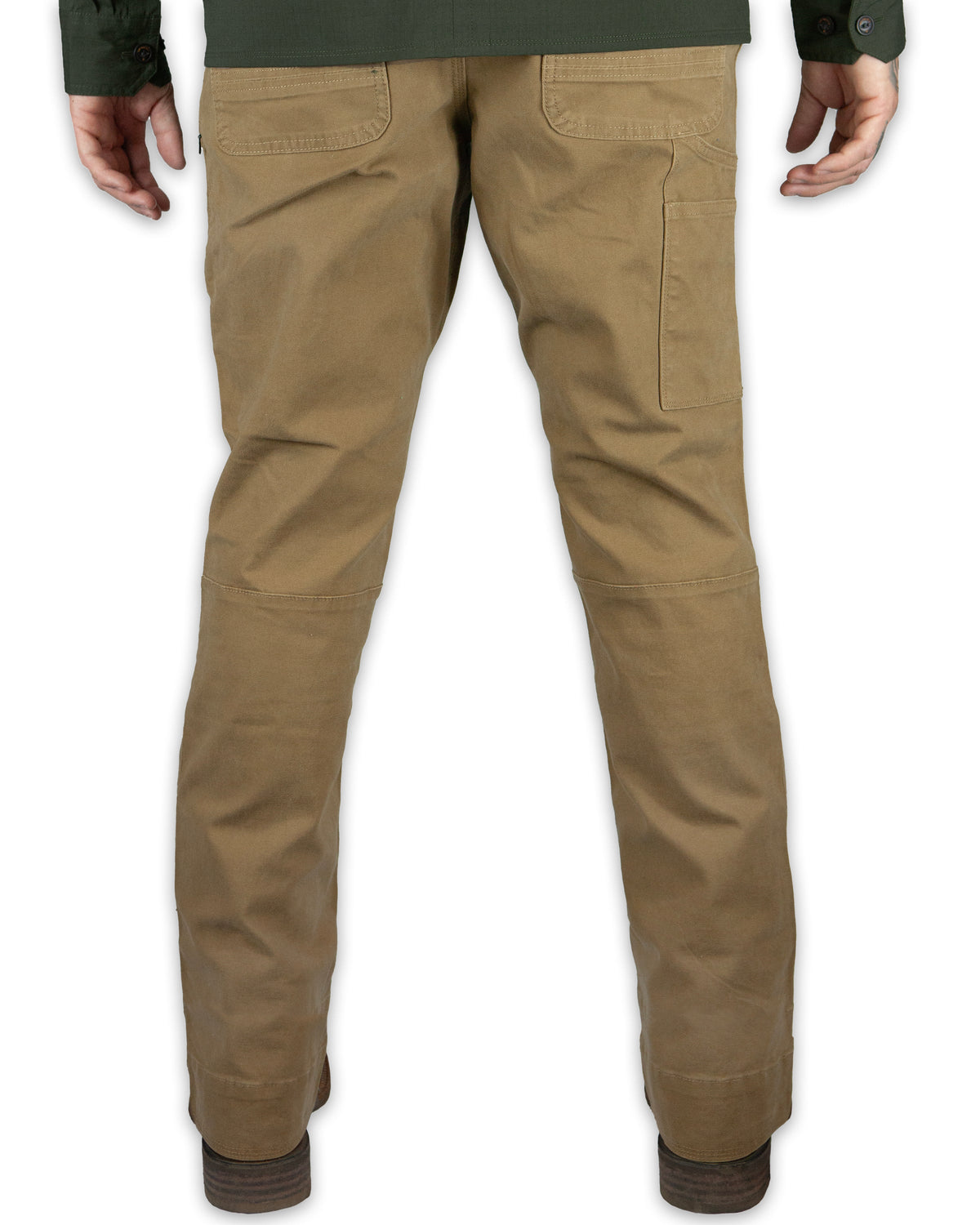 Off The Grid Surplus Trailblazer Boot Cut Pants in Coyote color, showcasing durable outdoor pants with a relaxed fit and sturdy fabric.