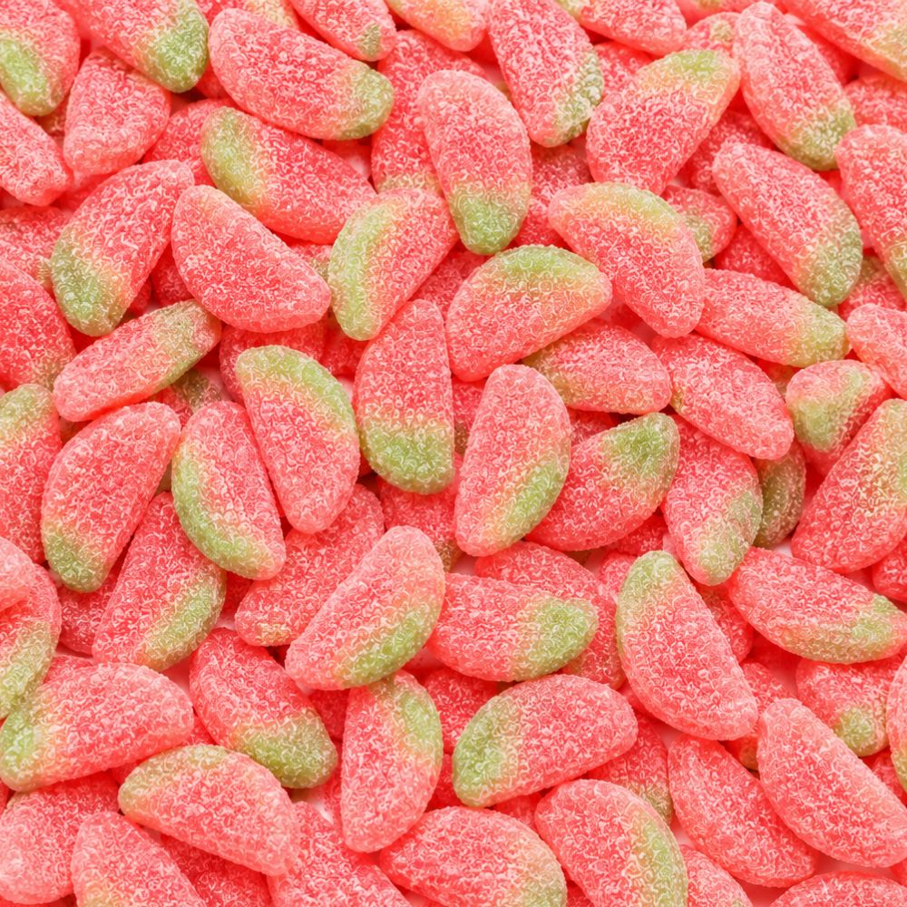 Watermelon Sour Patch Kids soft and chewy candy in a bulk value bag, produced by Candy In Bulk.