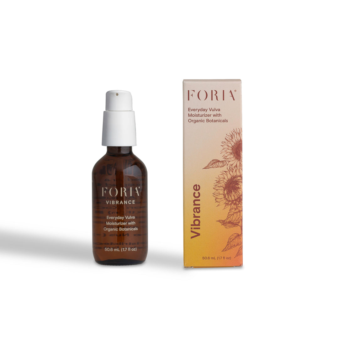Foria Everyday Vulva Moisturizer with organic botanicals in a sleek silicone tube, designed for gentle skin hydration.