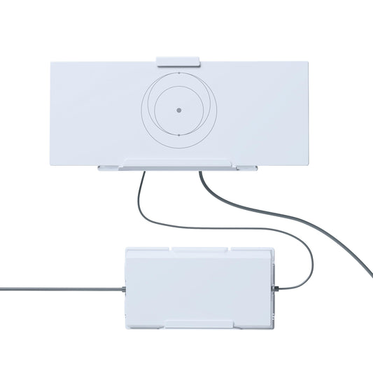 Starlink Gen 3 router with power wall mount kit, showing the sleek router and mounting components for secure installation.