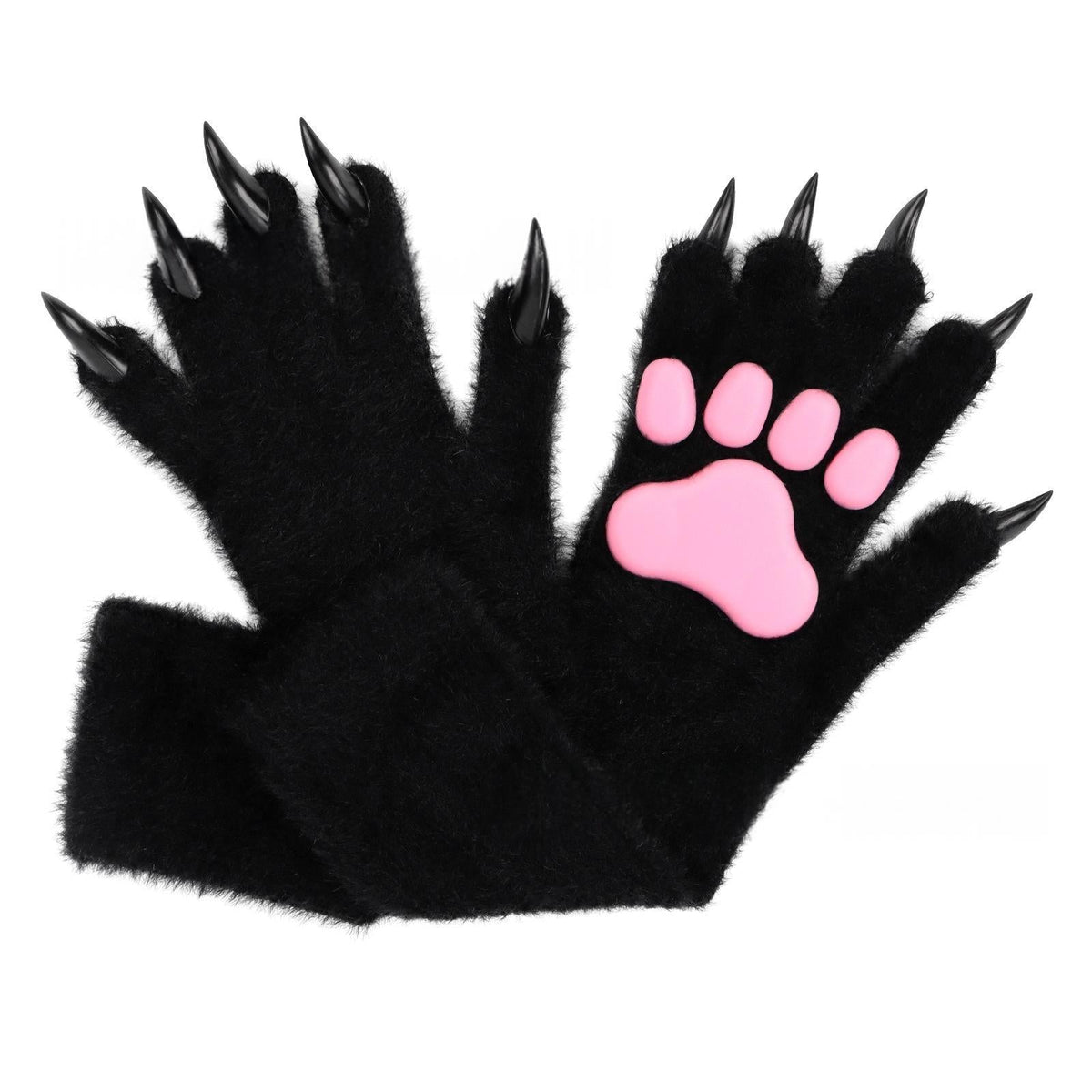 Halloween silicone meat mat long gloves in orange and black with spooky seasonal design