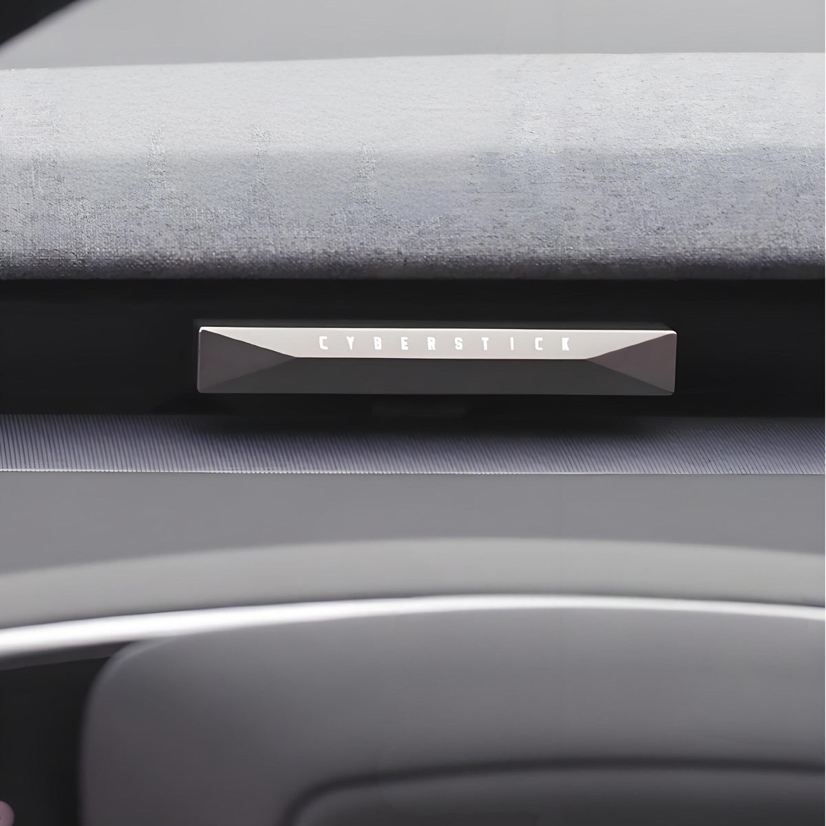 Tesla Model 3 Highland and Model Y Juniper air vent car diffuser by Tesery, showcasing the sleek aromatherapy device attached to the vent.
