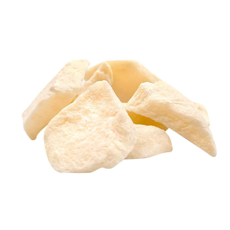 Freeze-dried apple slices by VFD.US, single ingredient dried apple crisps, natural fruit snack with vibrant color and crunchy texture.