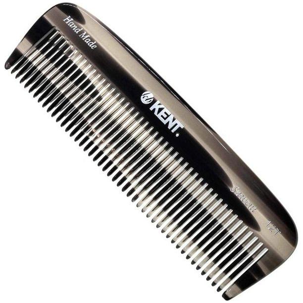Kent 5.7 Handmade Graphite Gray Detangling Wide Tooth Comb (12TG)