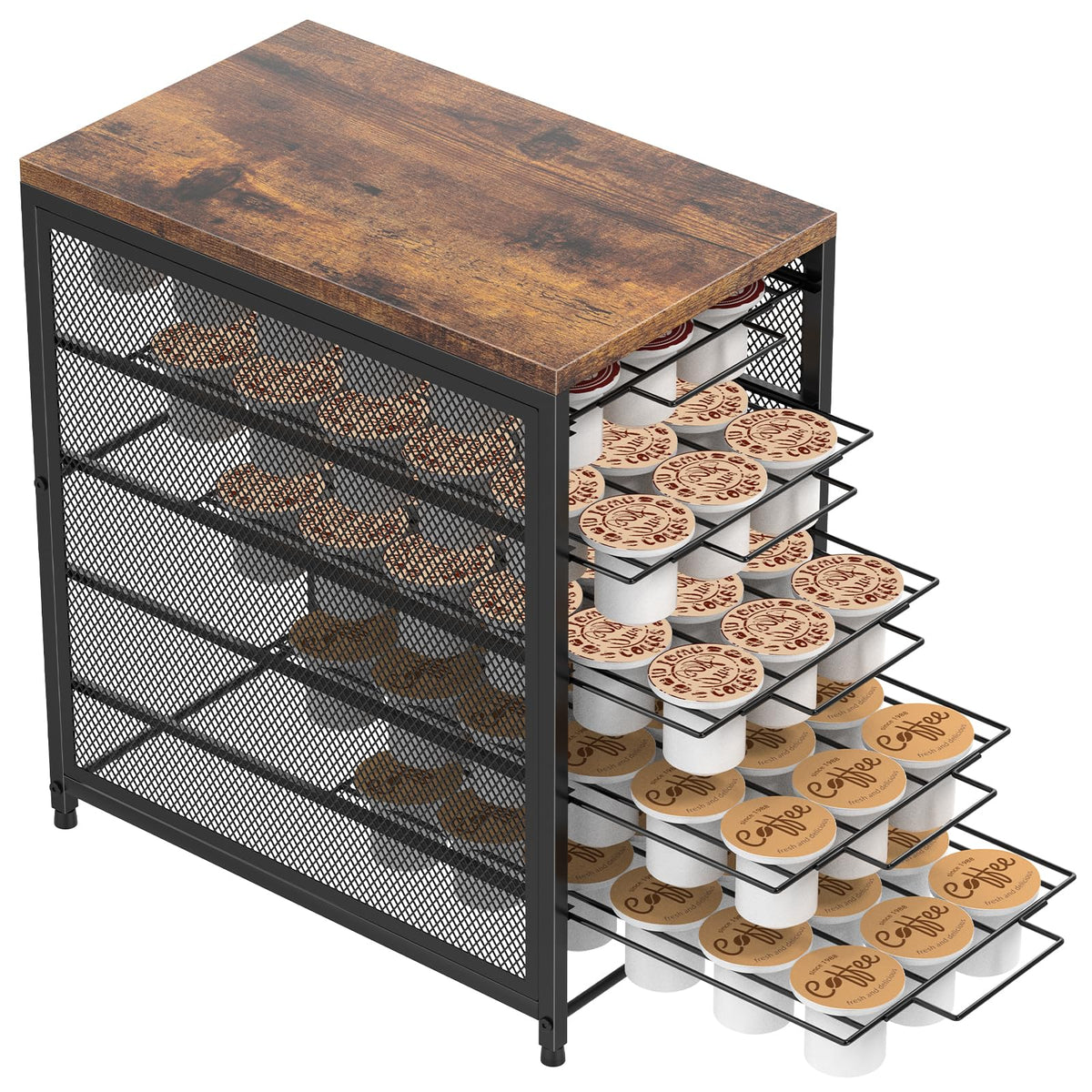 Rustic BrewStation Coffee Pod Organizer