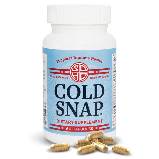 Snap Dynasty Immune Boost herbal capsules by BACKUPMYFILESNOW® in a 60-count bottle, featuring natural herbal supplement capsules for immune support.