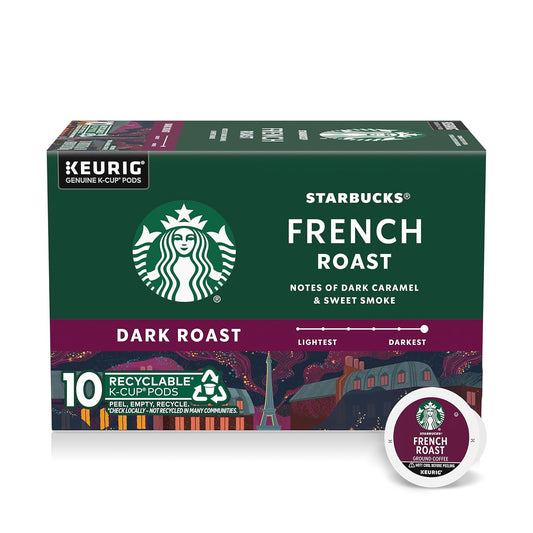 Starbucks Dark Roast Sumatra K-Cup coffee pods for Keurig, 96 pods in 4 boxes, 100% Arabica coffee, compatible with Keurig brewers