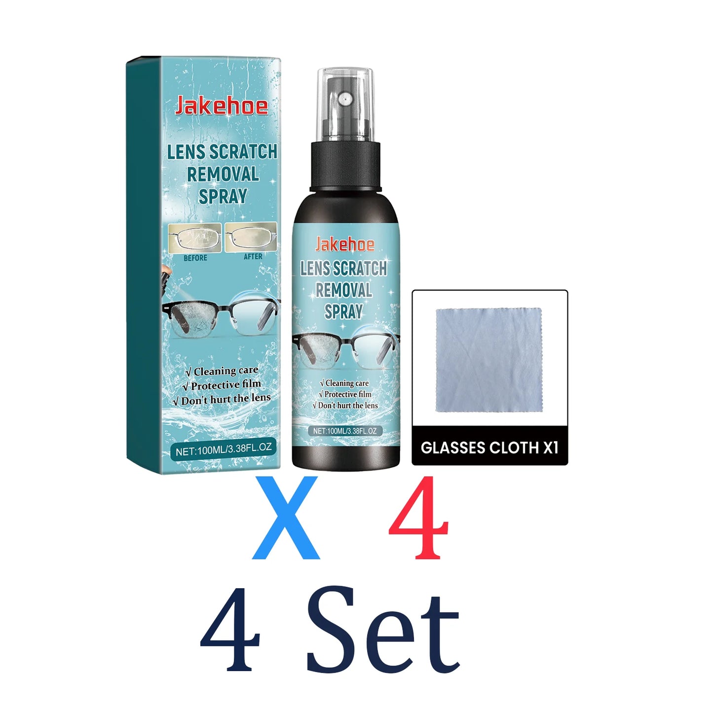 BACKUPMYFILESNOW® professional lens cleaner spray for glasses, 100ml, anti-scratch protection, dust remover, gentle for eyewear maintenance