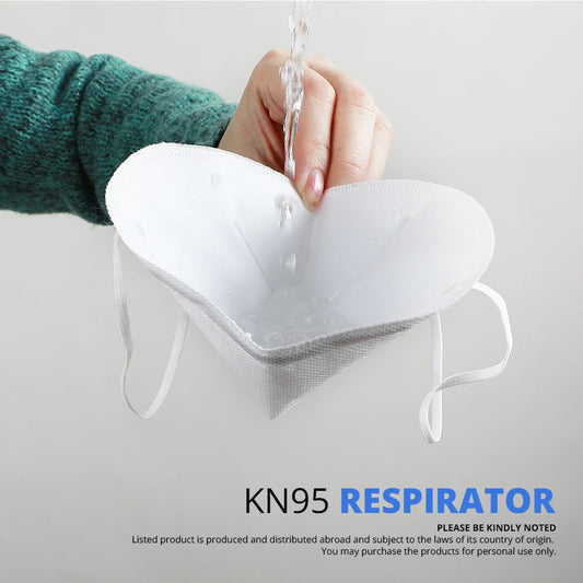 Black KN95 face masks for adults, 5-layer FFP2 respirators, reusable, CE approved, suitable for protection and daily use.