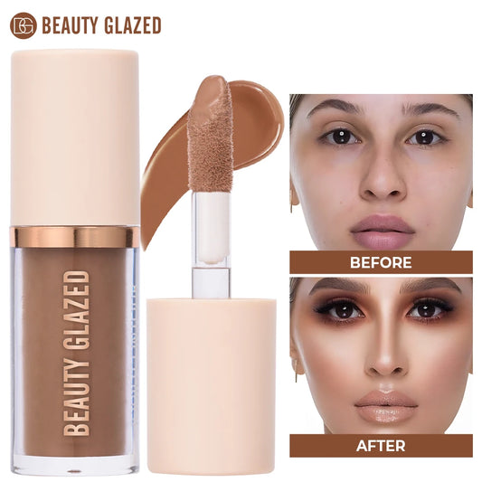 Beauty Glazed 2025 liquid contour kit with 2 colors, waterproof matte formula, designed to shape and enhance facial contours.