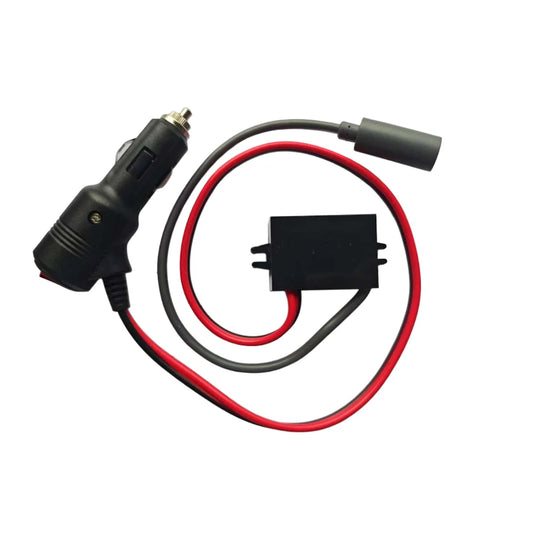 Starlink Mini Car Adapter by BACKUPMYFILESNOW.COM® showing compact 12V to 30V DC converter for vehicles and RVs.