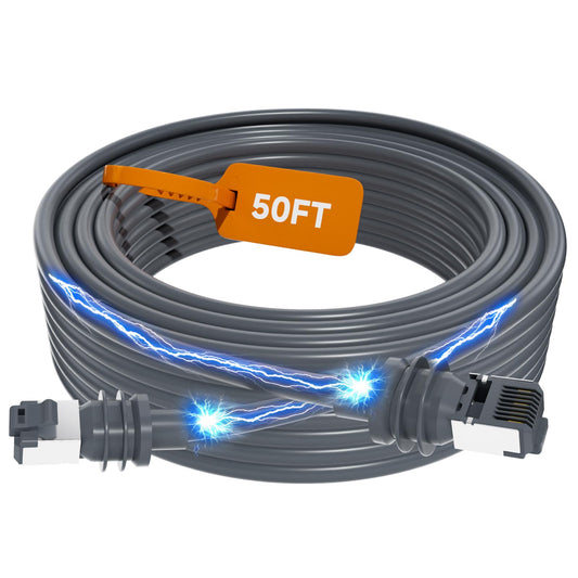 Starlink Gen 3 waterproof replacement cable in 50 ft, 75 ft, 100 ft, or 150 ft length, suitable for satellite upgrades.