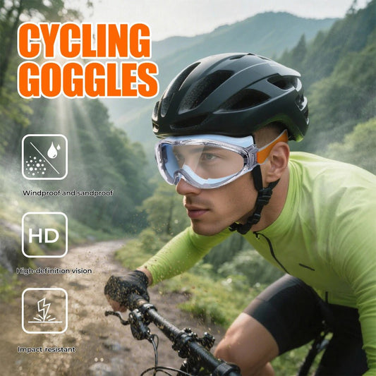 Safety glasses protective goggles by BACKUPMYFILESNOW.COM® with anti-UV waterproof design, ideal for riding and skiing.