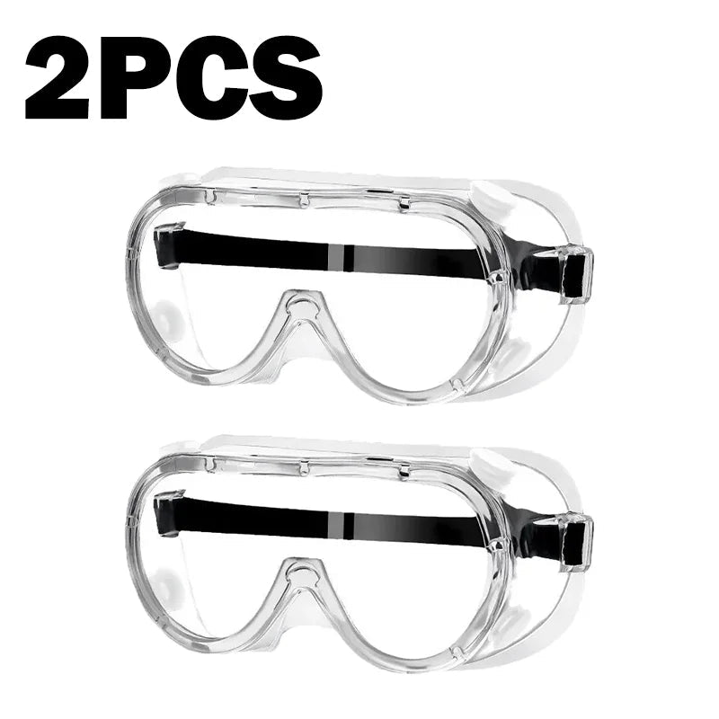 Waterproof safety goggles by BACKUPMYFILESNOW.COM® with anti-fog, windproof, dust-proof protective glasses for work and water park use.