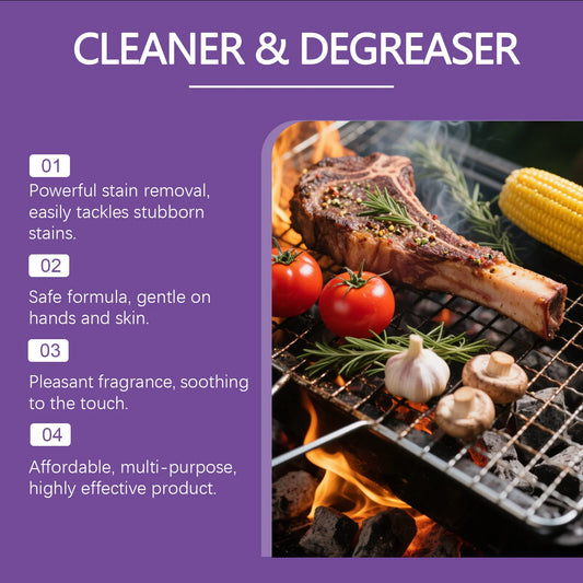 Heavy-duty BBQ grill cleaner and degreaser spray by BACKUPMYFILESNOW.COM, removing grease and stains from grills, ovens, and kitchen surfaces.