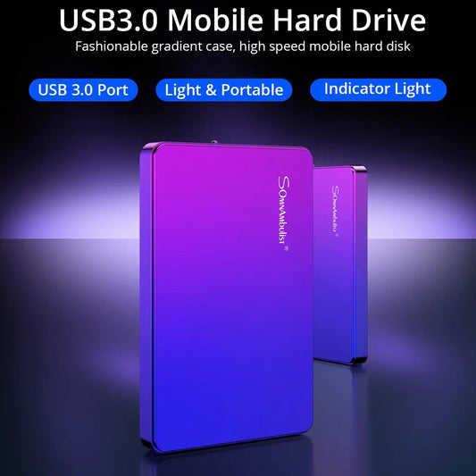 SomnAmbulist 2.5-inch external hard drive by BackupMyFilesNow.com, 250GB to 1TB USB 3.0 portable storage for PC, laptops, TV, PS4, Xbox
