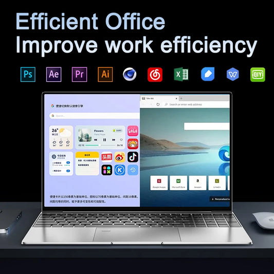 15.6-inch gaming laptop with Intel Core i9, 32GB RAM, 2TB SSD, ultra-slim design, Windows 11 and Office installed.