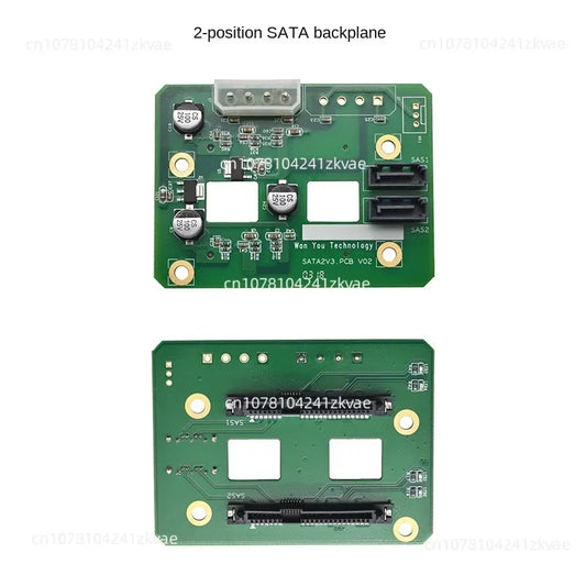 U-NAS 4-8 bay NAS backplane by BackupMyFilesNow.com supporting SAS 12Gbps and SATA 6Gbps for dedicated network storage.