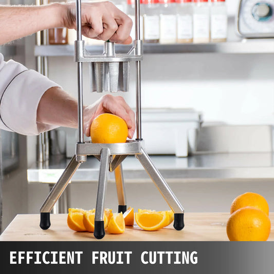 SucceBuy 4-section lemon wedge slicer and chopper for fruits and vegetables, ideal for commercial and home kitchen use.