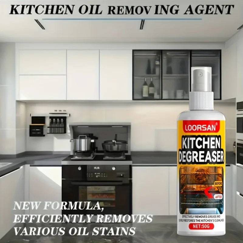 50ML BACKUPMYFILESNOW® powerful kitchen grease cleaner spray for stove, oven, range hood, and countertop with industrial-grade oil stain removal.