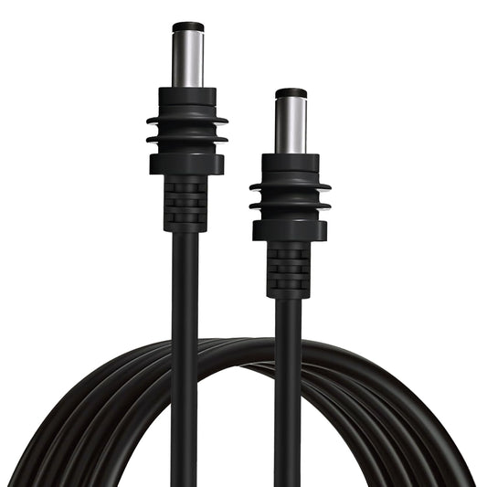 BackupMyFilesNow® 5m waterproof DC power cable for Starlink Mini, outdoor flame-retardant, UV resistant, black 18AWG replacement cable.