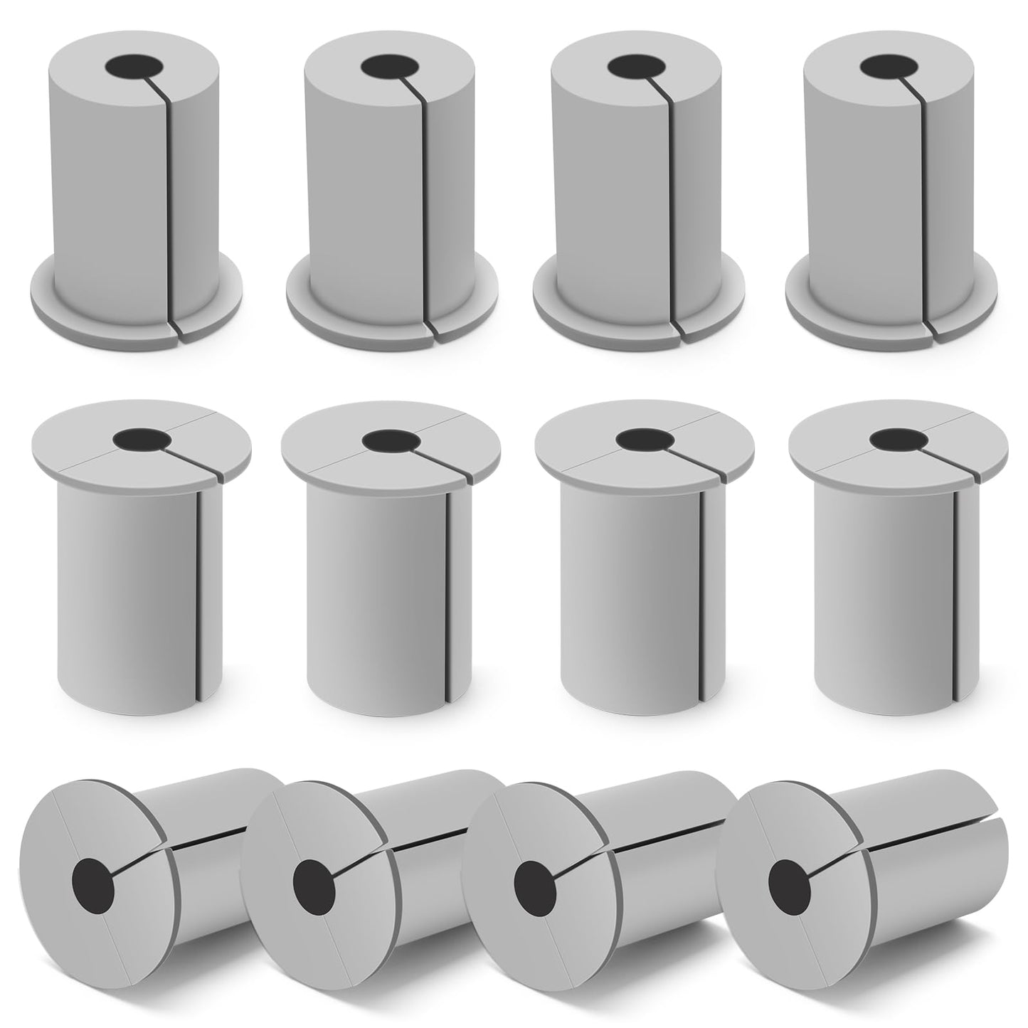 Gray Solaradgy Cable Grommet Routing Kit with 1-inch rubber grommets for wall cable pass-through, ideal for Starlink cable routing.