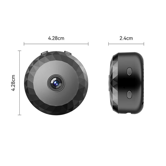 Smart Home Security Camera by BackupMyFilesNow.com showing live view on mobile app, remote access for home monitoring and security.