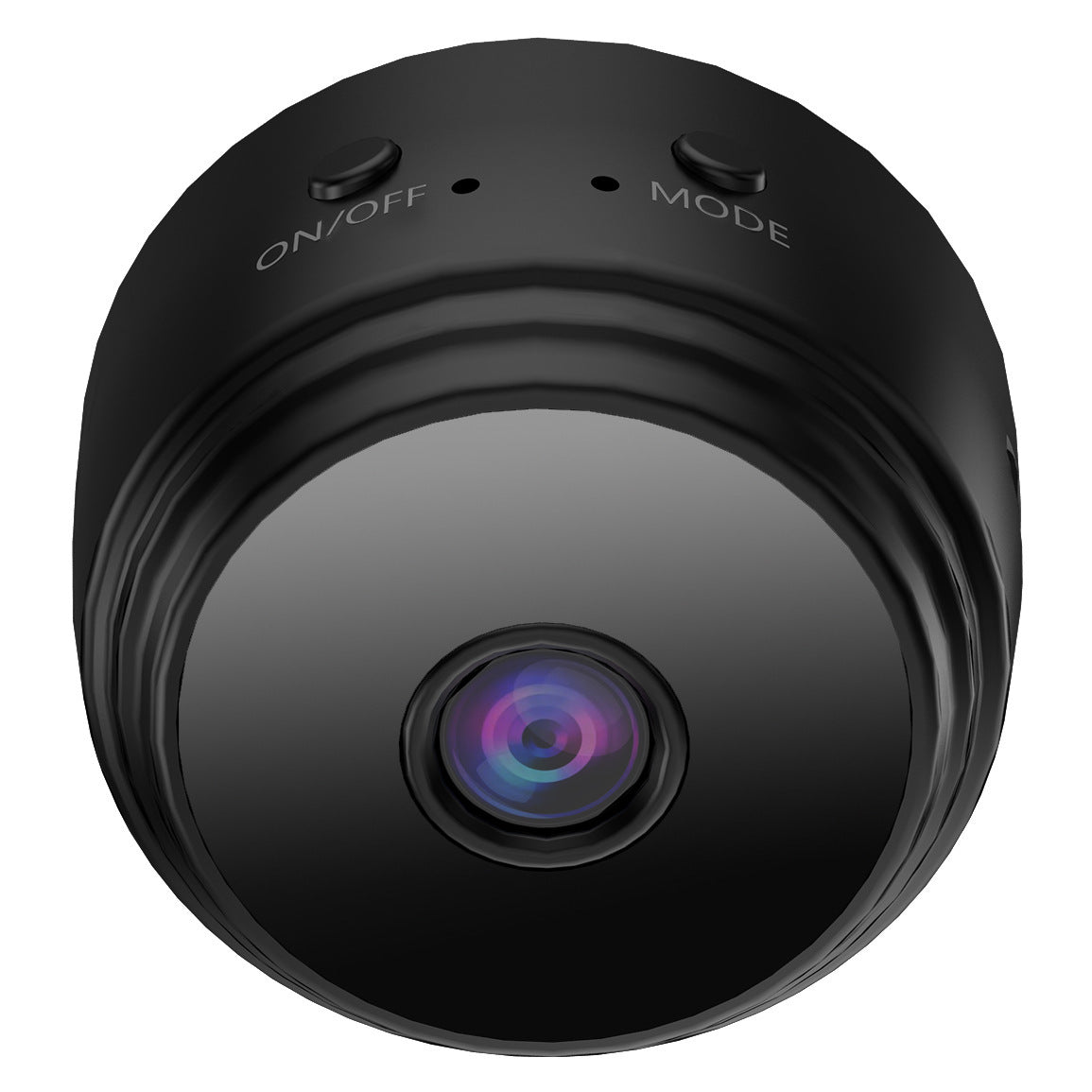 A9 Smart WiFi HD Wireless Security Camera in black capturing motion detection and live video feed for home security.