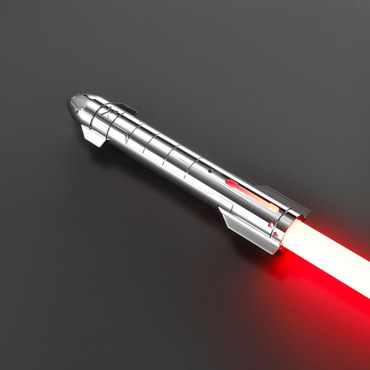 DAMIENSABER professional LED combat lightsaber with RGB colors, smooth swing motion, sound activation, and light-up toy design.