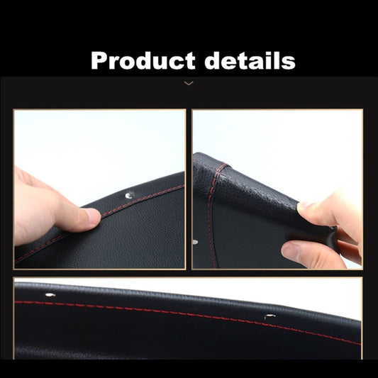 Beige car seat gap storage organizer and trash box by BACKUPMYFILESNOW.COM®, showing its compact design and functional storage compartments.