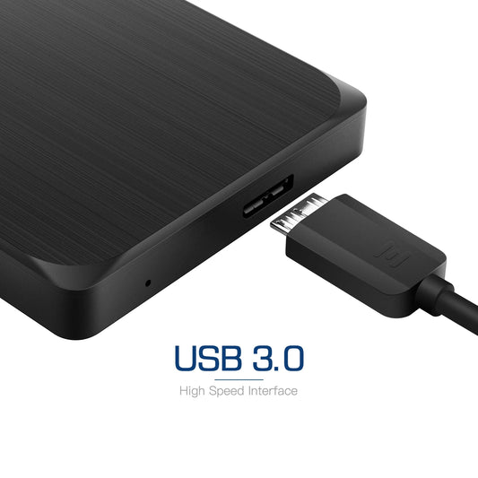 UnionSine 2.5-inch external HDD from BackupMyFilesNow.com with 1TB capacity, black portable hard drive for PC, PS4, Xbox, and backup