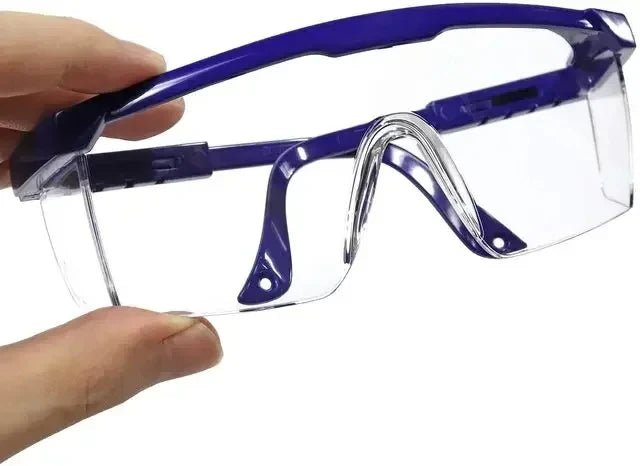 Black anti-splash safety goggles for work, lab, industrial, dust-proof, wind-resistant, and cycling eye protection, 2-pack from BACKUPMYFILESNOW.COM®