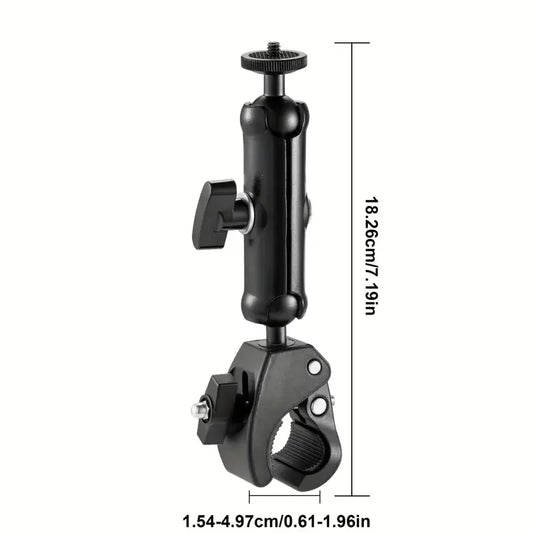 Black 8-inch Starlink bracket with adjustable 360° rotation, designed for outdoor satellite antenna and Starlink Mini accessories.