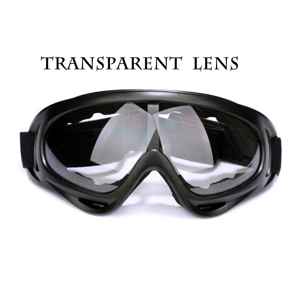 Black safety anti-UV glasses for work, protective goggles, windproof and dust-proof tactical safety eyewear for labor and riding.
